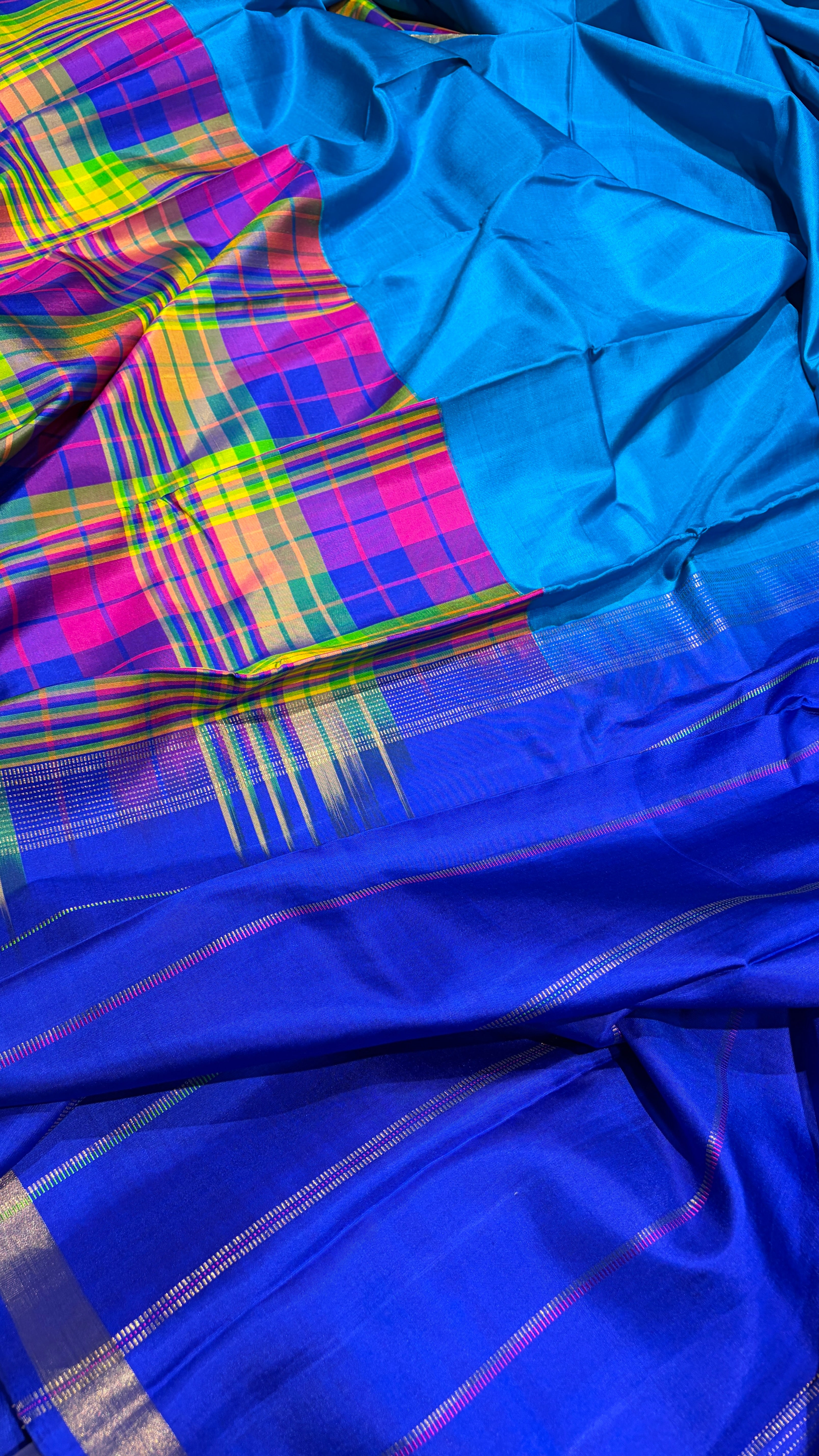 Blue Kanjeevaram Saree