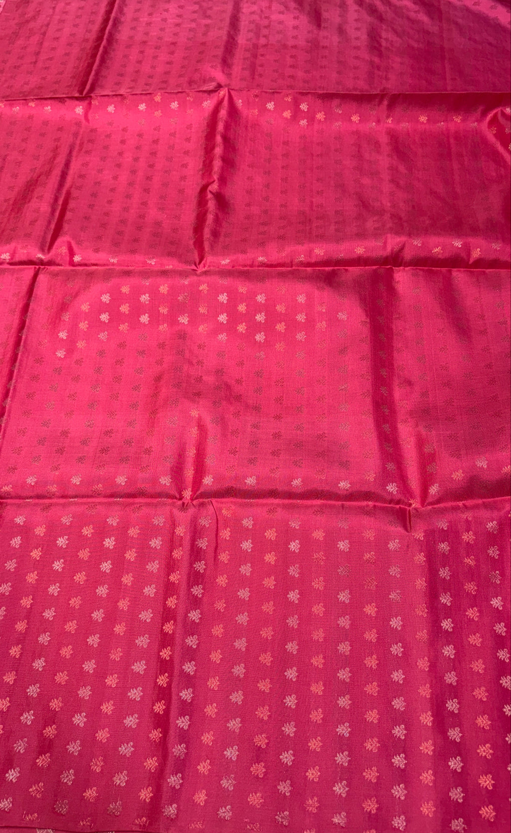 Mehndi Yellow to Fuchsia Pink Silk Saree