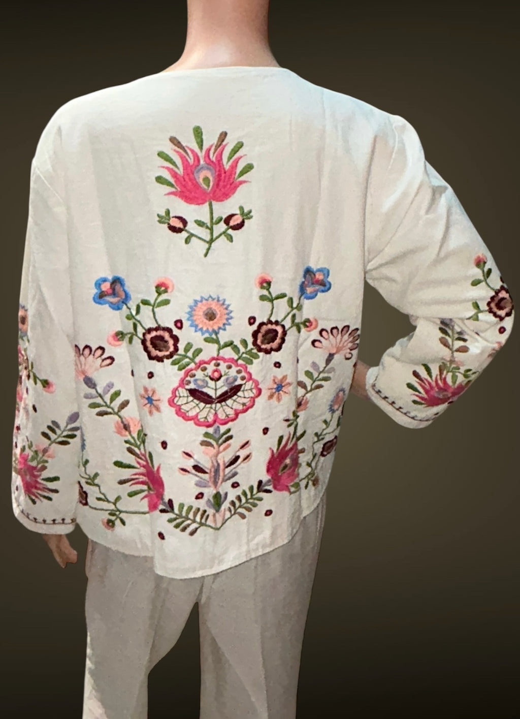 White Embroidered Jacket