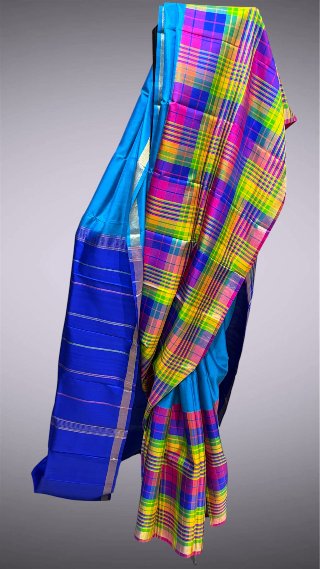 Blue Kanjeevaram Saree